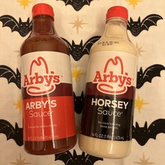 BRAND NEW ITEMS 2 ARBY’S Sauces 16 oz Bottles: ARBY’S Sauce & HORSEY Sauce