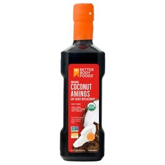 BetterBody Foods Organic Coconut Aminos, Soy Sauce Alternative, Gluten Free, Soy