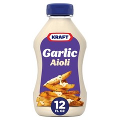Kraft Mayo Garlic Aioli (12 oz Bottle)