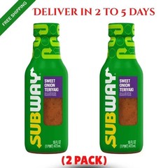 (2 pack) Subway Sweet Onion Teriyaki Sauce, 16 fl. oz…