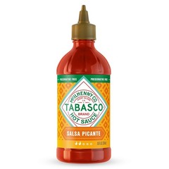 TABASCO Brand Salsa Picante, Vibrant & Mild Hot Sauce, Easy-to-Squeeze – 8.6 oz