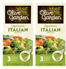 2 Boxes Of Olive Garden Italian Salad Dressing 3 Single-Serve Cups