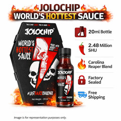 Jolochip World’s Hottest Sauce 20ml 2.48M SHU Carolina Reaper Pepper Hot