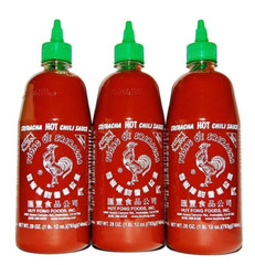 Huy Fong Sriracha Hot Chili Sauce 28 oz ( Pack of 3 )~8/2025