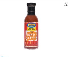 PLUCKERS WING SAUCE HONEY BBQ 12oz 2 Bottles