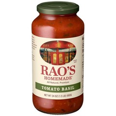 Rao’s 24 oz Tomato Basil Sauce – Slow-Simmered Italian Tradition at Home
